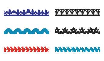 Decorative Pattern Borders and Floral and Geometric Borders for Classic Art vector