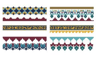 Ornamental Border Design Collection Featuring High-Quality Decorative Pattern Borders vector