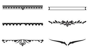 Elegant Ornamental Border Design Collection with Unique Decorative Pattern Borders vector