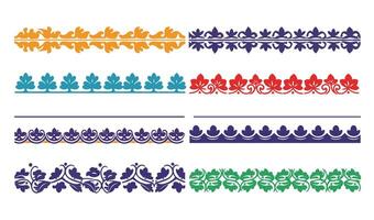 Ornamental Border Design Collection with Intricate Floral and Geometric Borders vector