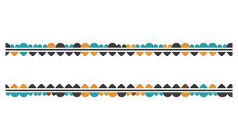 Decorative Pattern Borders with Unique Ornamental Border Design Collection Designs vector