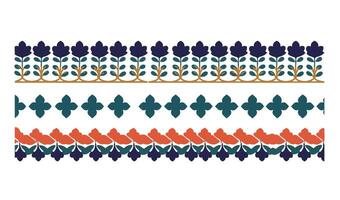 Ornamental Border Design Collection Featuring High-Quality Decorative Pattern Borde vector