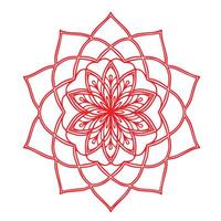 Floral Mandala Pattern Outline with a Mesmerizing and Decorative Look for Art Enthusiasts vector