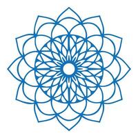 Mandala Outline Featuring Elegant and Complex Patterns for Mindful Coloring vector