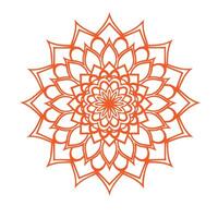 Beautiful Mandala Pattern Outline with Decorative Details for Digital Downloads vector