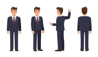 Manager Presenting Data and Explaining Financial Success Strategies vector