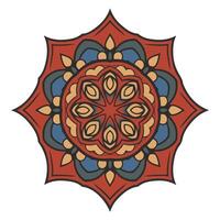 Intricate Mandala Art with Abstract Mandala Shape and Ornamental Print vector