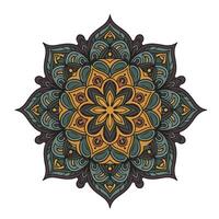 Creative Traditional Mandala Art with Colorful Mandala Pattern and Texture vector