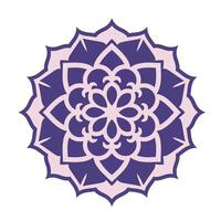 Floral Mandala Pattern with a Mix of Abstract Mandala Shape and Ornamental Print vector
