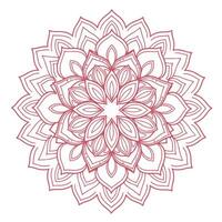 Abstract Mandala Shape with Decorative Floral Mandala Pattern and Style vector