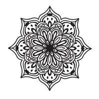 Floral Mandala Pattern Combined with Abstract Mandala Shape and Details vector