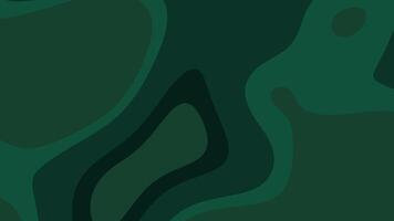 Emerald Green Abstract Background with Organic Fluid Shapes and Depth video