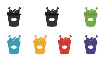 Yummy Chicken Snack Collection for Gatherings vector