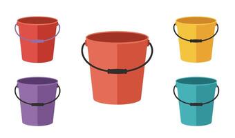 Watering Bucket for Gardening and Outdoor Tasks vector