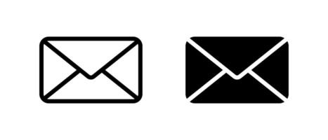 Envelope mail, message icon in generic style. Newsletter web sign. New email symbol vector