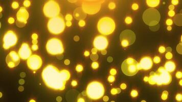 Shiny falling circle particles video