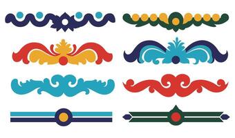 Decorative Pattern Borders Featuring Ornamental Border Design Collection Styles vector
