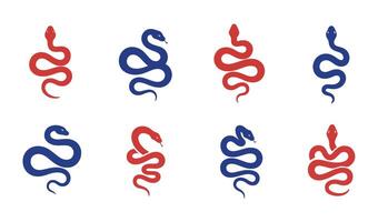 Fun Snake Clipart Featuring Smiling and Playful Snake Designs vector