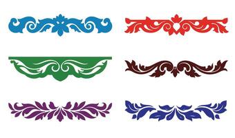 Vintage Border Ornament Featuring Ornamental Border Design Collection Patterns vector