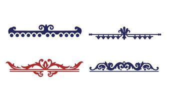 Decorative Pattern Borders with Artistic and Stylish Border Elements for Graphics vector