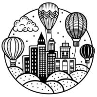 Intricate Coloring Page for Kids and Adults with Artistic Patterns vector