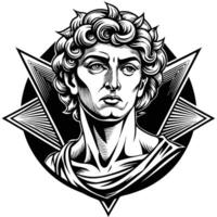 Intriguing Ancient Cover or Poster Concepts with Classical Artistic Elements vector