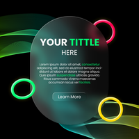 glassmorphism ui design psd