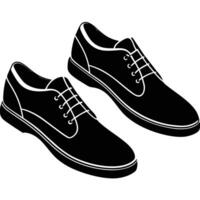 Assortment of Fashionable Shoes Depicted in a Flat Art Style on a Pristine White Background vector