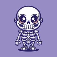 Vibrant and Captivating Skeleton Illustration in Pop Art Style vector