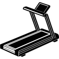 Flat Style Illustration of a Treadmill for Home or Gym Use vector
