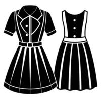 Womens Clothing Collections Displayed in Flat Lay Style on a Pristine White Background vector