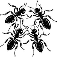 A Majestic Colony of Ants Displaying Natures Diligence vector