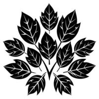 Vibrant Autumn Tree Leaves in a Flat Style vector
