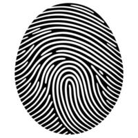 Golden Fingerprint A Masterpiece of Creation vector