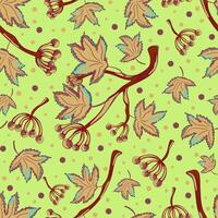 autumn leaves fabric by custom vector
