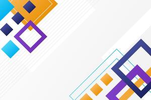 Abstract squares background design vector