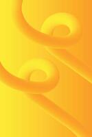 Modern Summer orange, yellow gradient liquid abstract background with flowing line vector