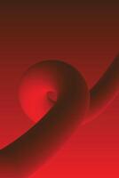 Modern Red and black gradient liquid abstract wave background with flowing line vector