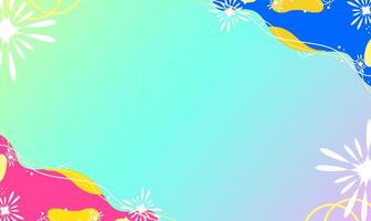 Colorful Abstract Background with Gradient and Organic Shapes vector