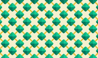 Green Diamond Pattern Background with Geometric Texture vector