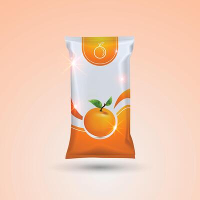 Orange fruit product Packaging Mockup Background