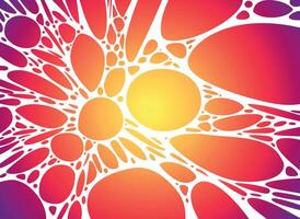 Colorful abstract organic pattern with glowing effect vector