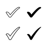 checkmark icon set.. vector