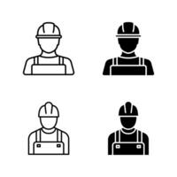 builder icon set.. vector