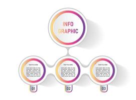 Modern business infographic template design for for process diagram, presentations, workflow layout, banner, flow chart vector