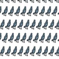 bird hand drawing pattern illustration vector