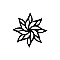 Mandala art illustration texture graphic design on white background. vector