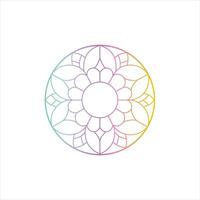 Mandala with floral patterns. Ethnic mandala with colorful tribal ornament. i vector