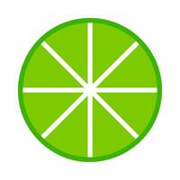 Lime flat icon on white background for web design, mobile app vector