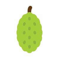 Flat illustration of jack fruit icon for web design vector